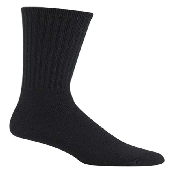 Wigwam Super 60 Crew Socks (3 Pack) (Black)