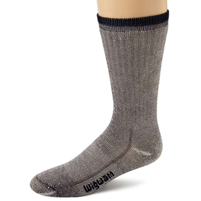 Wigwam Women's Merino Wool Comfort Hiker Crew Length Socks (Navy)