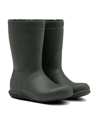 Hunter Women's Original Insulated Roll Top Sherpa Boots - Dark Olive