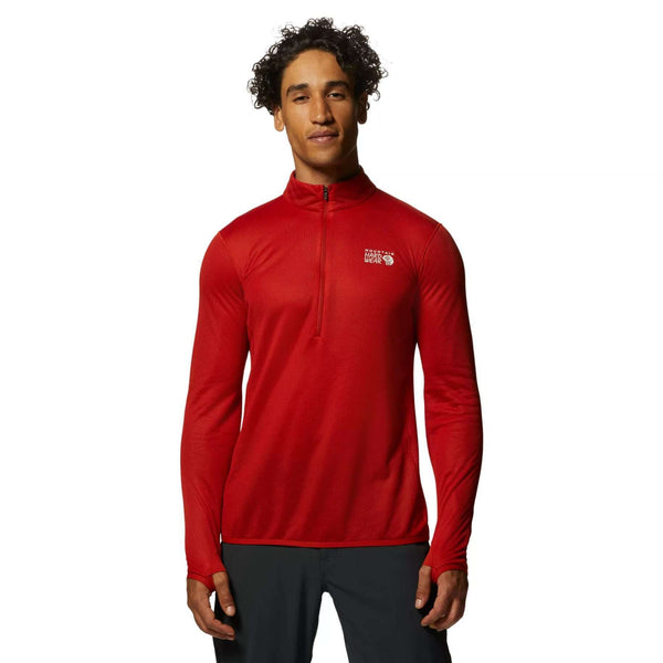Mountain Hard Wear Men's Airmesh 1/2 Zip, 196341, Desert Red