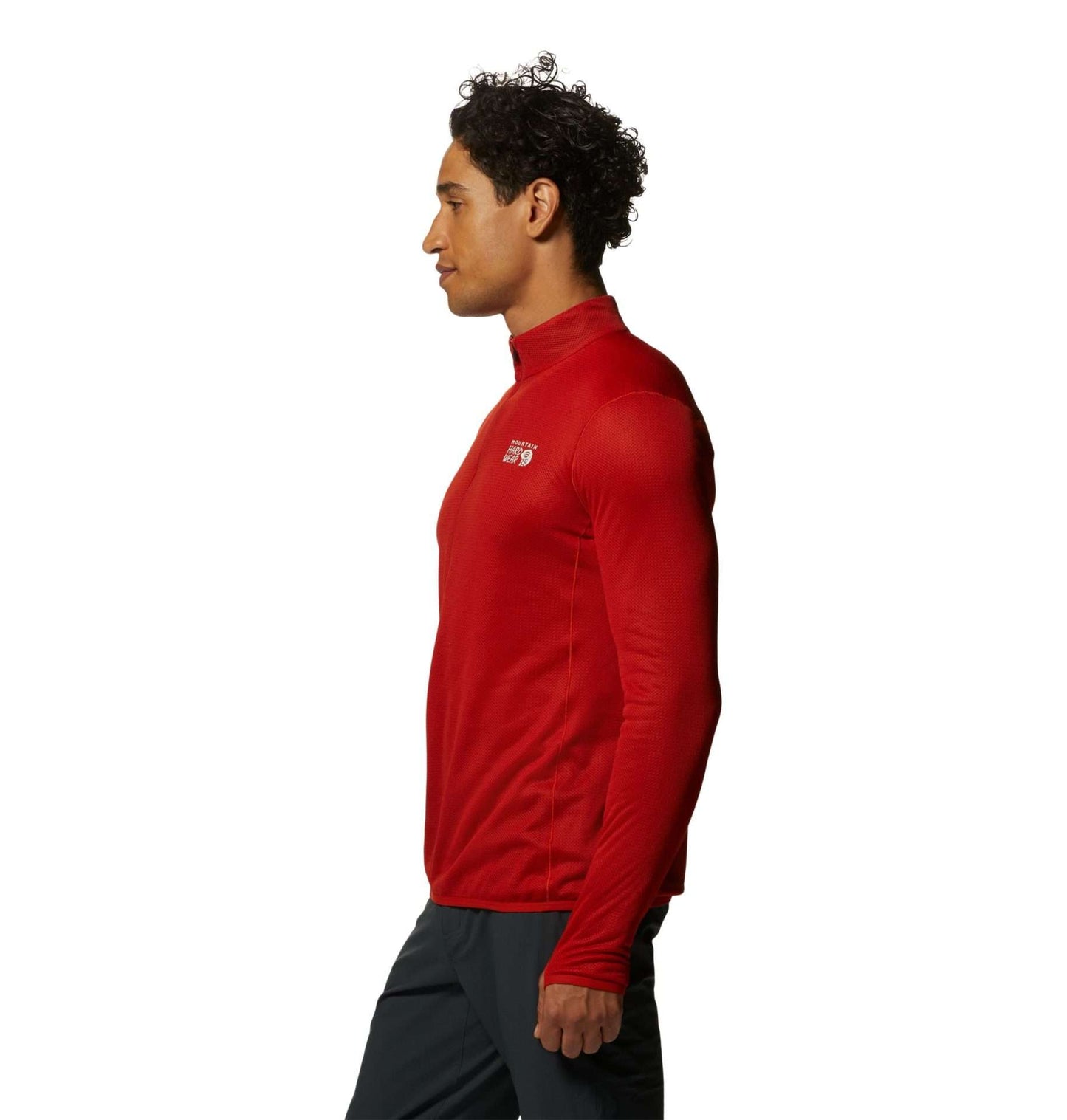 Mountain Hard Wear Men's Airmesh 1/2 Zip, 196341, Desert Red