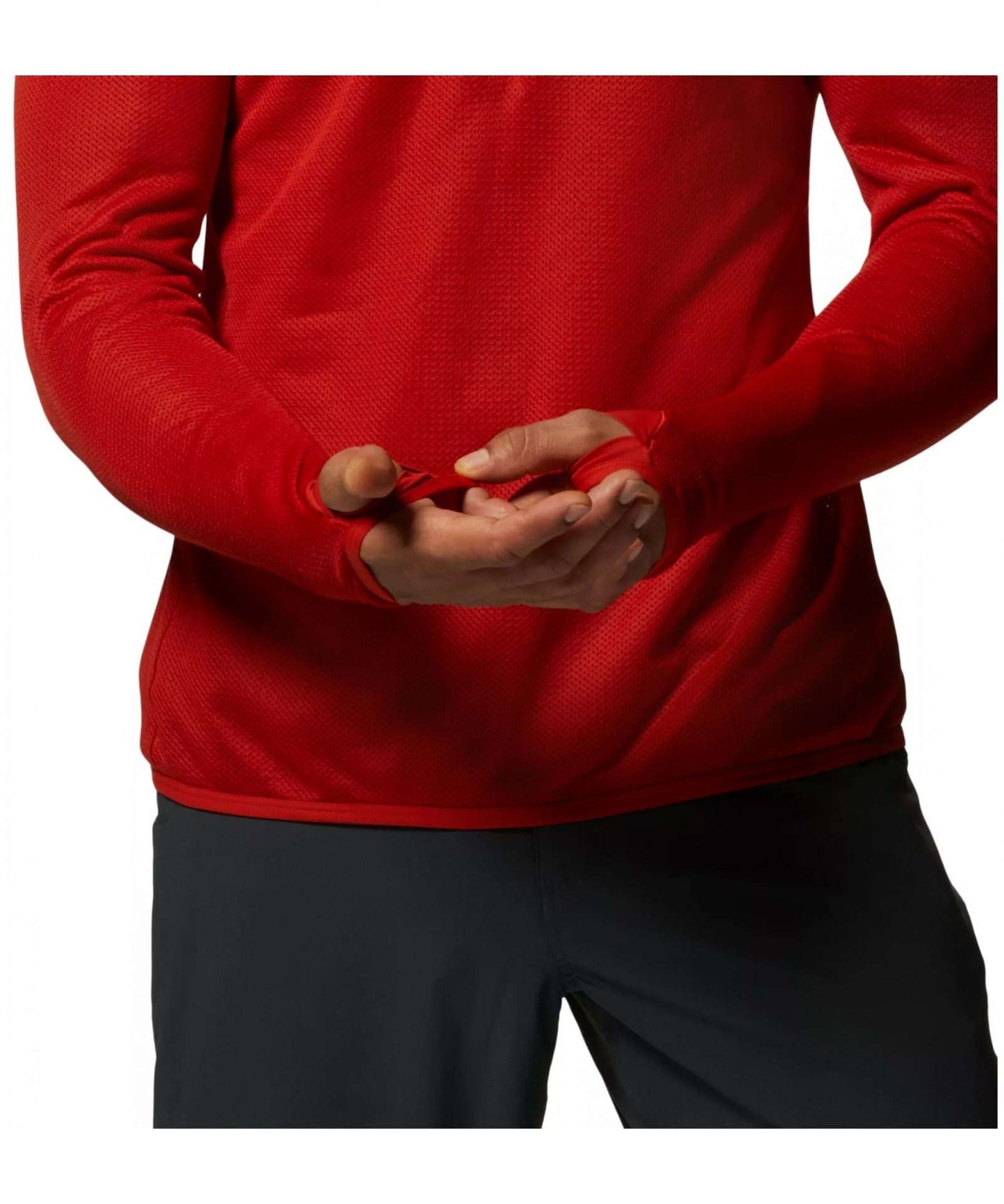 Mountain Hard Wear Men's Airmesh 1/2 Zip, 196341, Desert Red