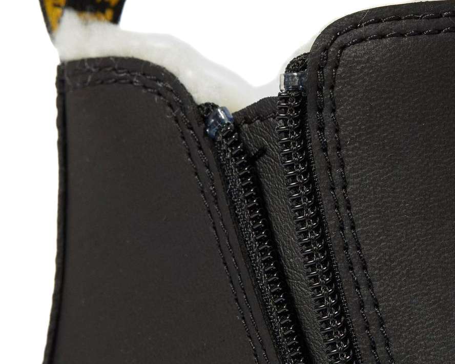 Dr. Martens JUNIOR FUR-LINED 2976 LEONORE CHELSEA BOOTS 25367001