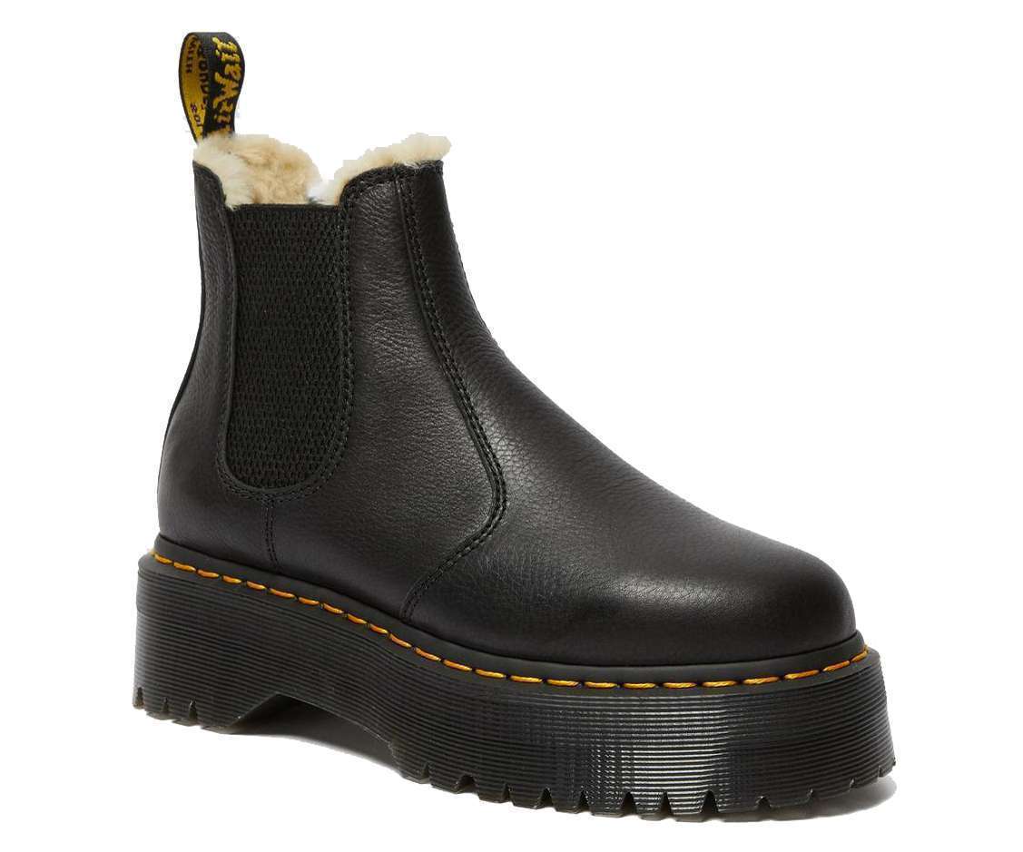 Dr. Martens 2976 FAUX FUR LINED PLATFORM CHELSEA BOOTS (25635001)