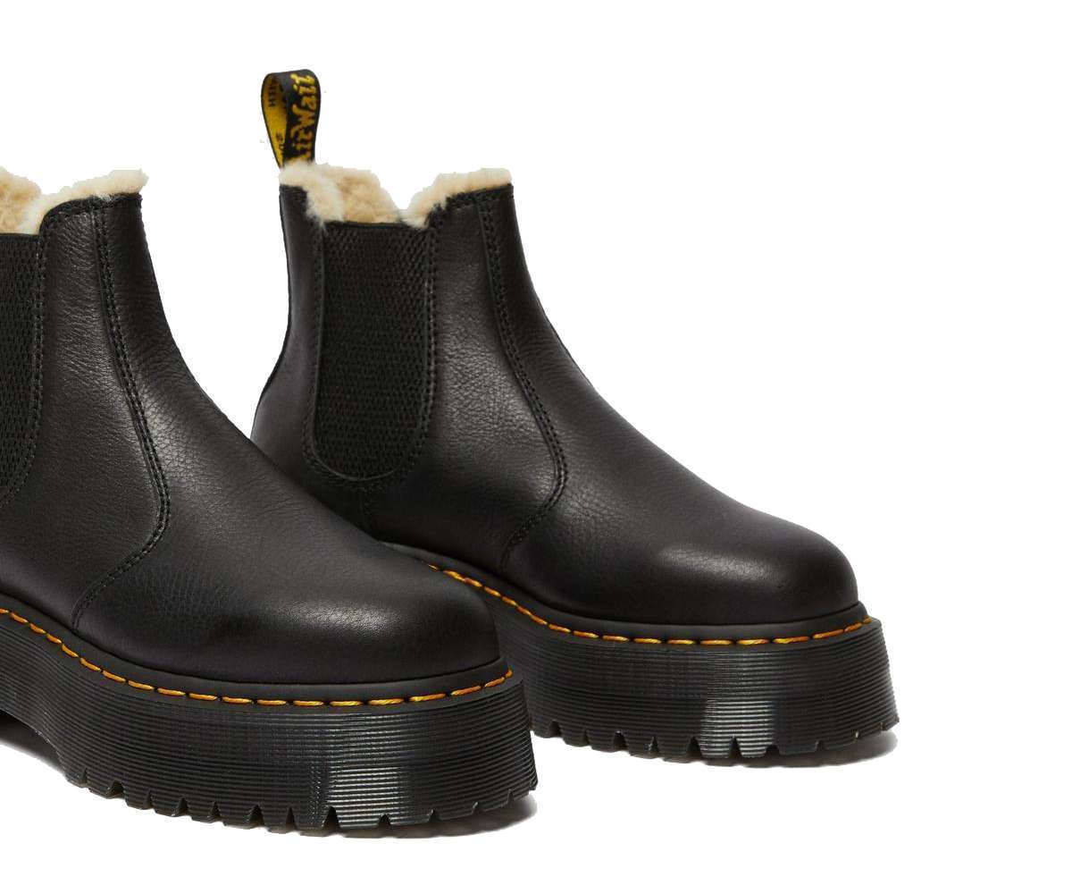 Dr. Martens 2976 FAUX FUR LINED PLATFORM CHELSEA BOOTS (25635001)