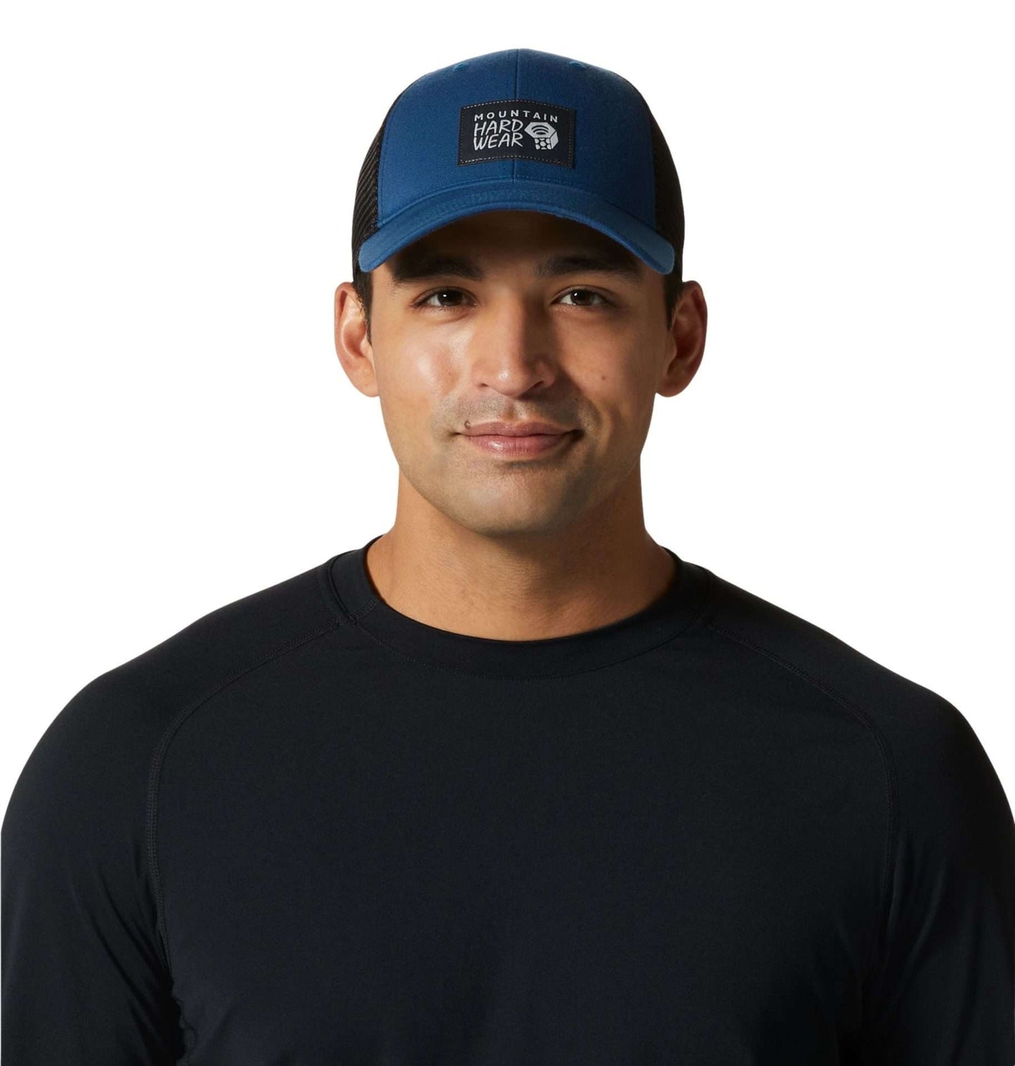 Mountain Hardwear Unisex MHW Logo Trucker Hat(OS), OU2574, Blue Horizon