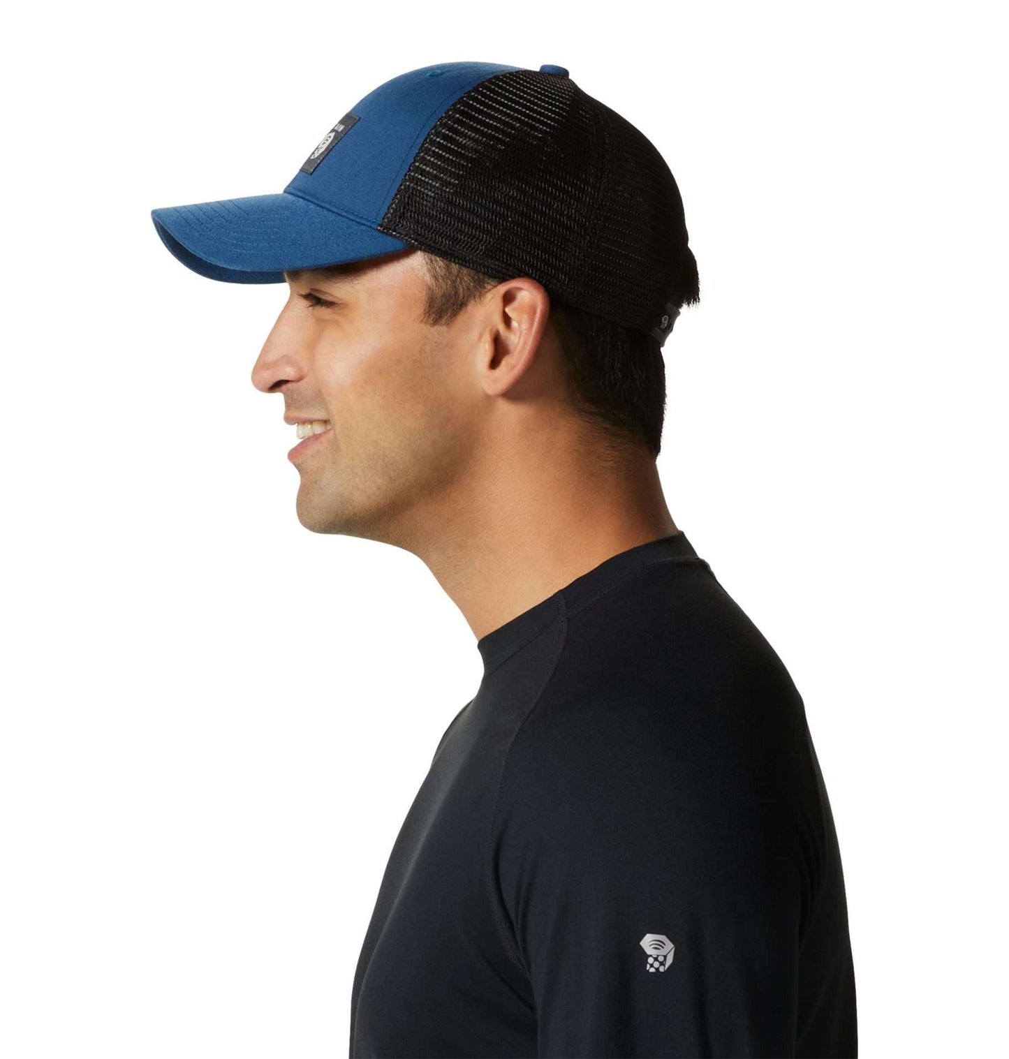 Mountain Hardwear Unisex MHW Logo Trucker Hat(OS), OU2574, Blue Horizon