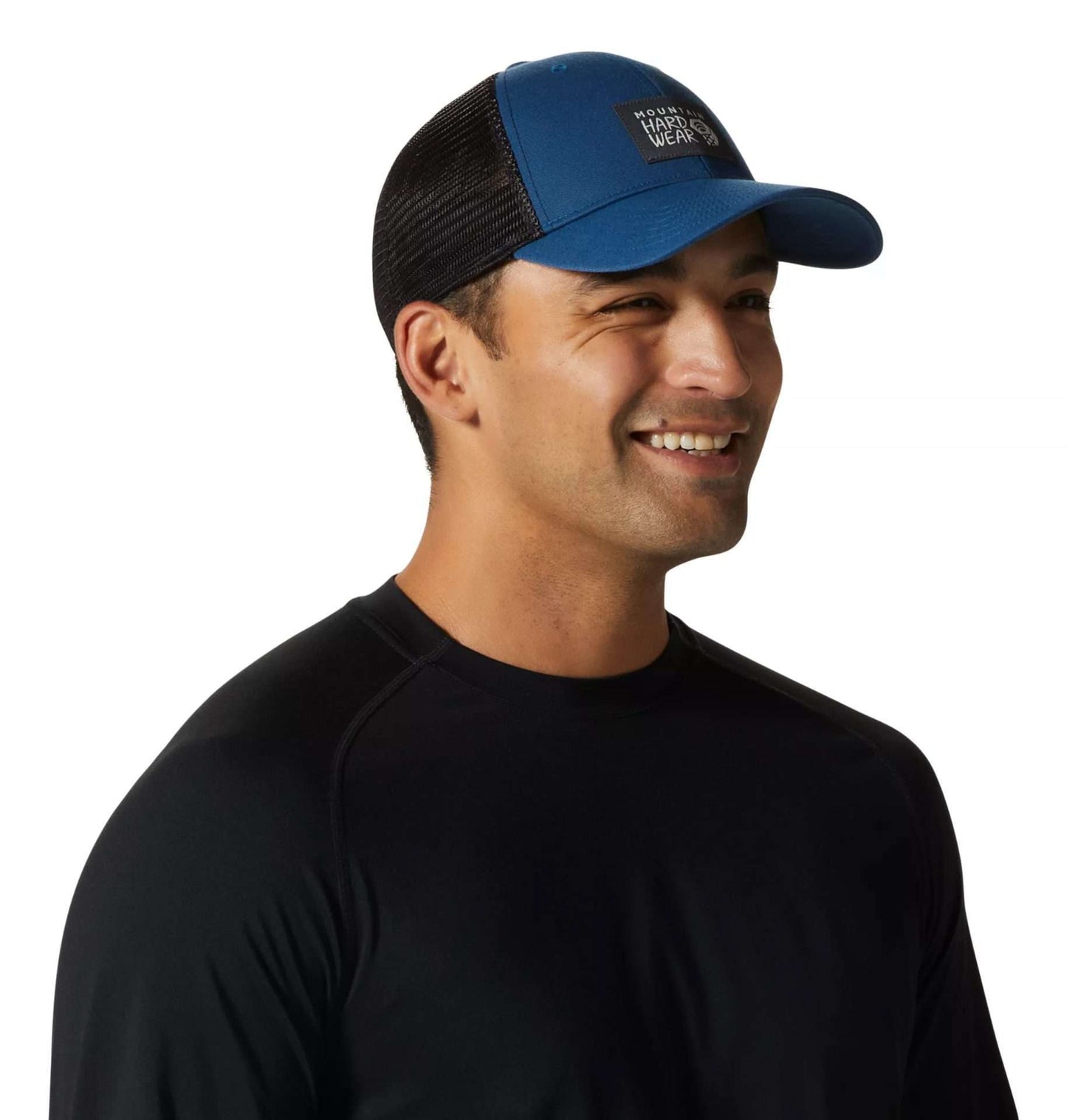 Mountain Hardwear Unisex MHW Logo Trucker Hat(OS), OU2574, Blue Horizon