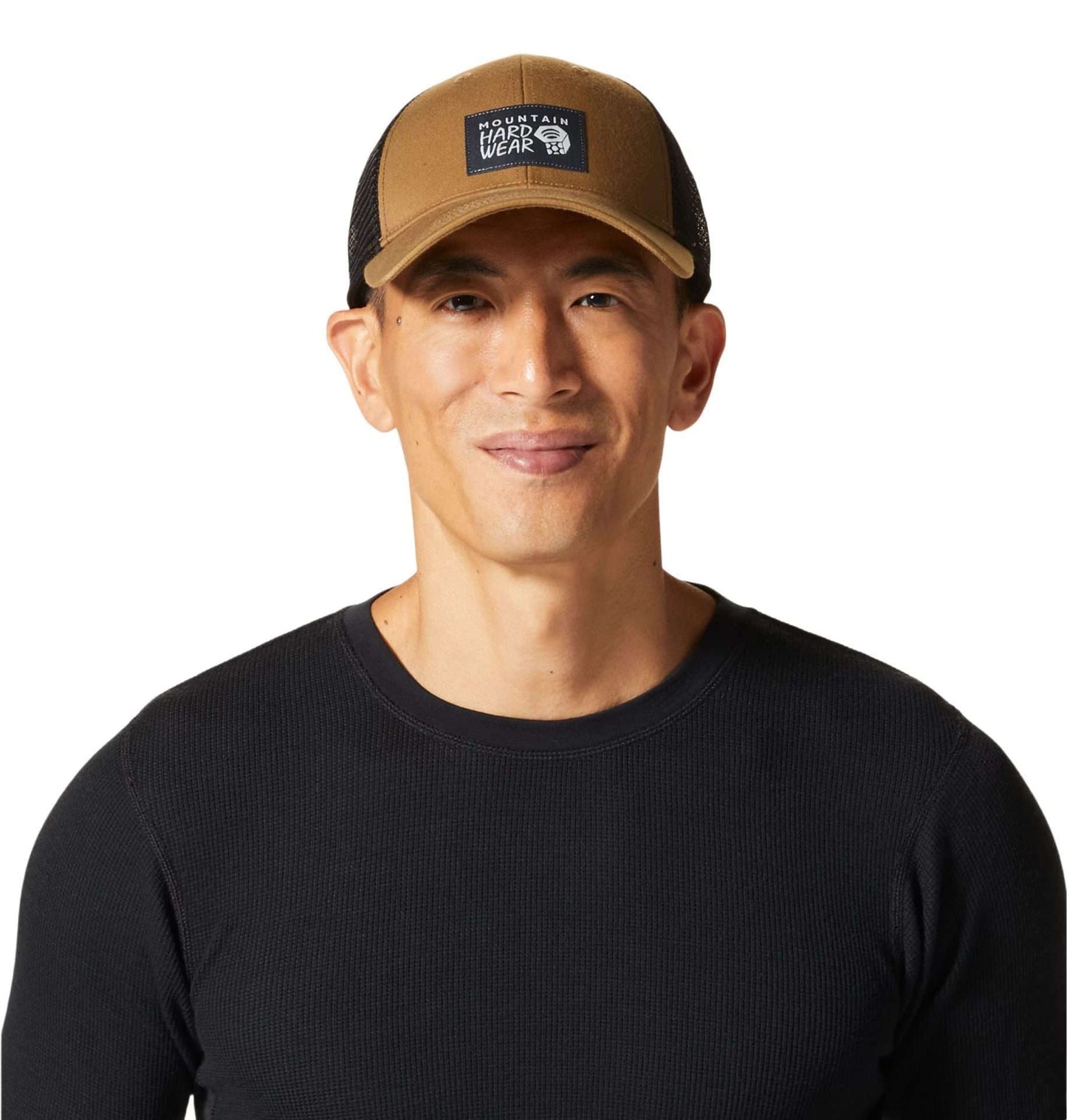 Moutain Hardwear Unisex MHW Logo Trucker Hat, OU2574, Corozo Nut