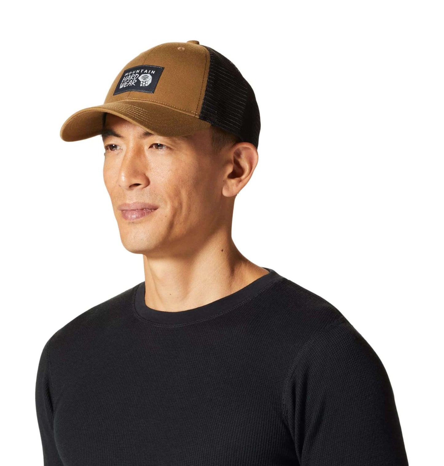 Moutain Hardwear Unisex MHW Logo Trucker Hat, OU2574, Corozo Nut