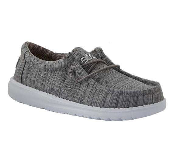 Hey Dude Youth Wally Youth Shoes 130130704 Linen Stone