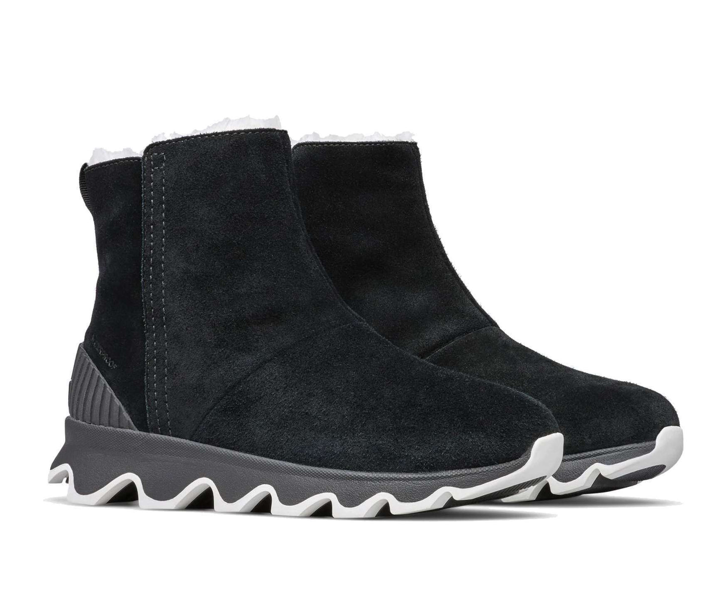 Sorel Women KINETIC SHORT BOOT Black, Sea Salt NL3128-010
