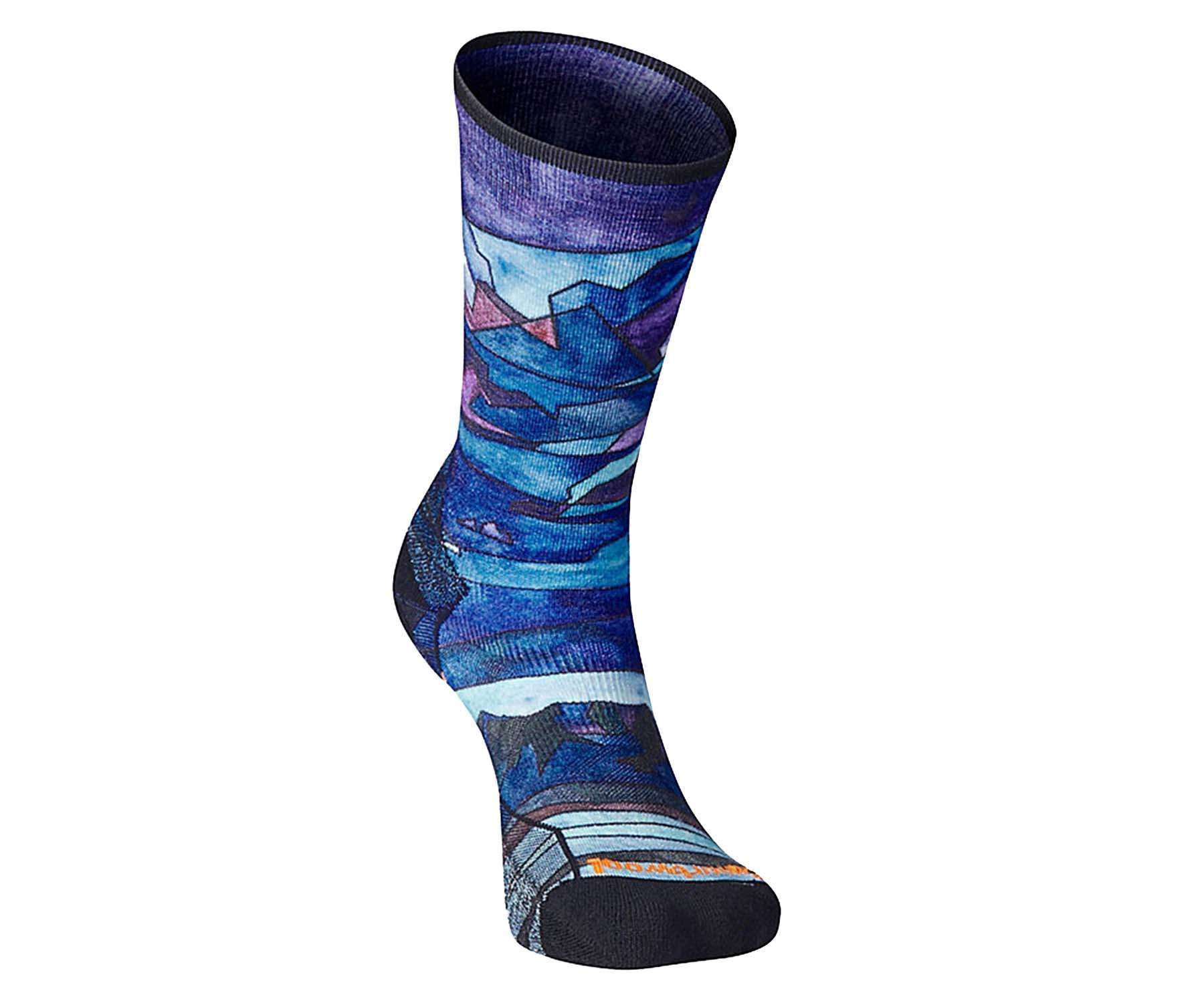 Smartwool Women's Athlete Edition Run Print Crew Socks (SW001751-150 0822)