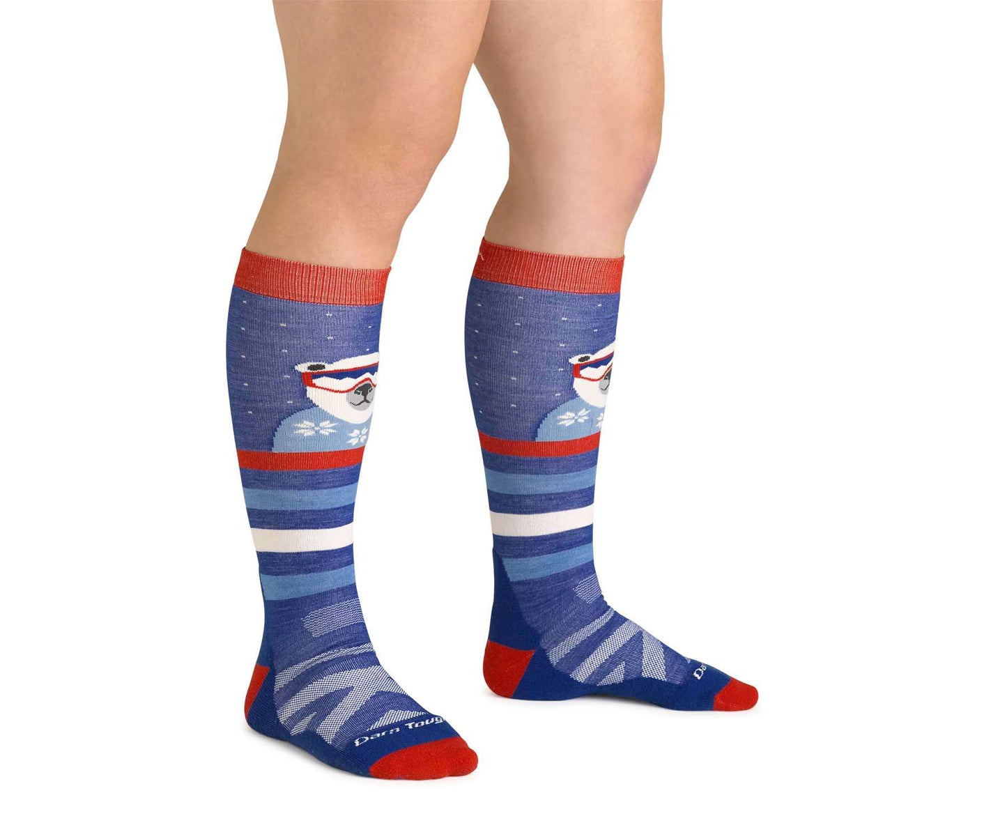 Darn Tough Kids Polar Patroller Over-The-Calf Midweight Ski & Snowboard Sock (3039-C 0722)
