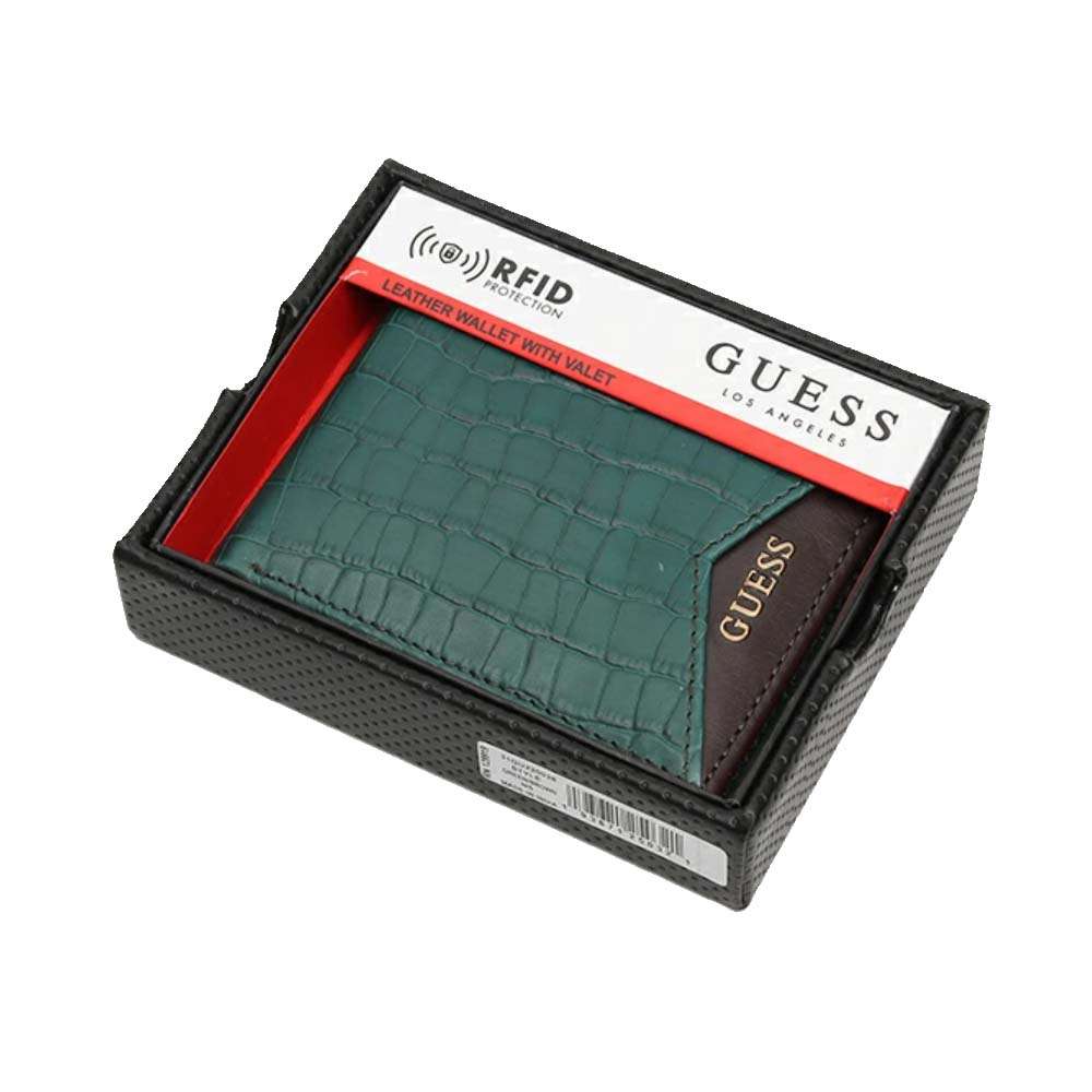 Guess Men's Leather Slim Bifold Wallet