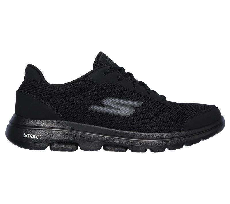 Skechers Men's GOwalk 5 Demitasse Shoes- Black