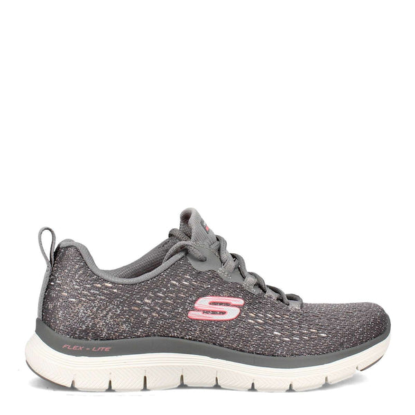 Skechers Women's Flex Appeal 4.0 Vivid Spirit shoes - Gray Pink