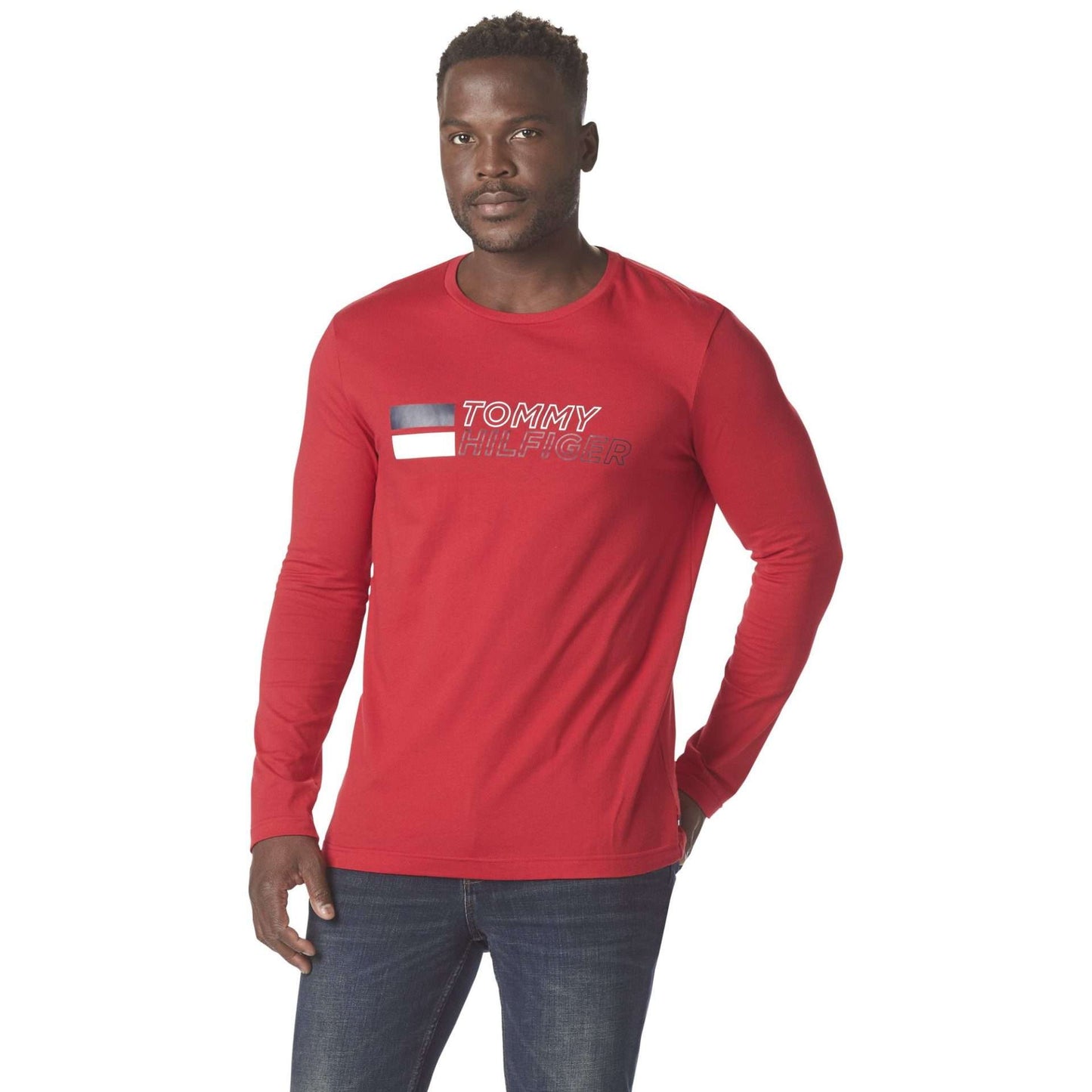 Tommy Hilfiger Men's Long-Sleeved Cotton T-Shirt