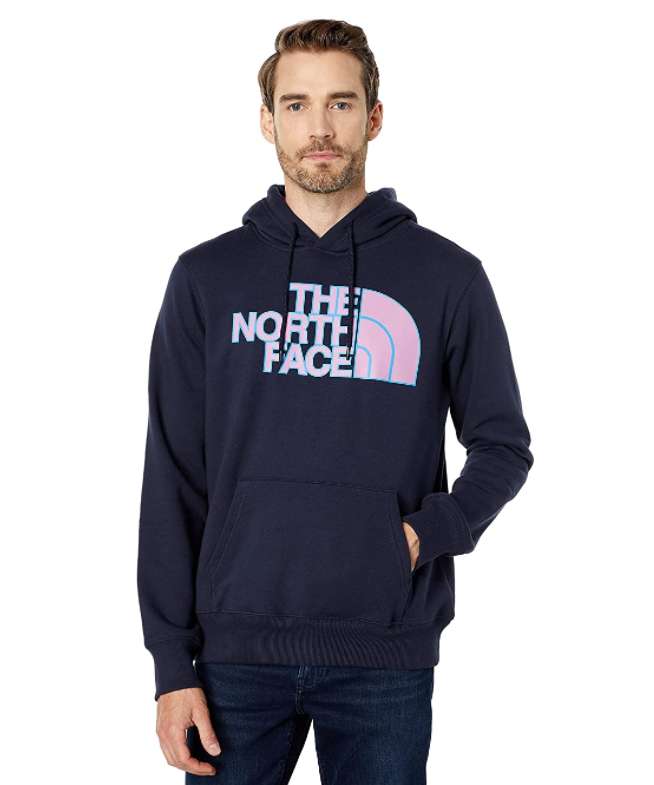 The North Face Men's Half Dome Pullover Hoodie (Aviator Navy/Sunset Mauve)