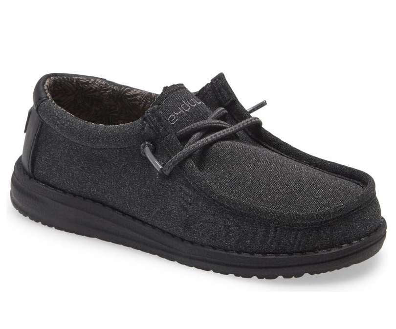 Hey Dude Youth Wally Youth Shoes 130134900 Black