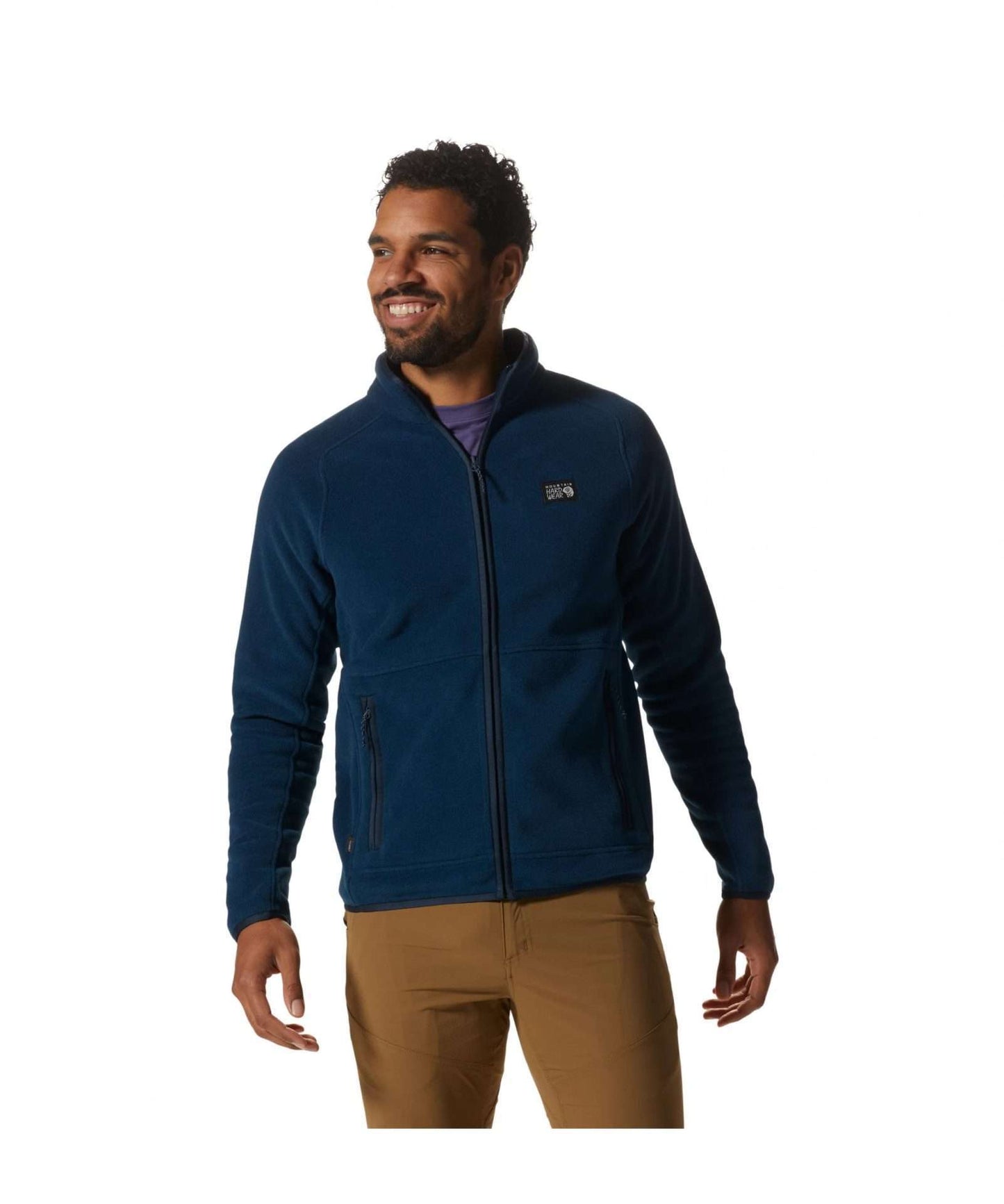 Mountain Hardwear Men's Polartec Double Brushed Full Zip Jacket, 1984921, Hardwear Navy