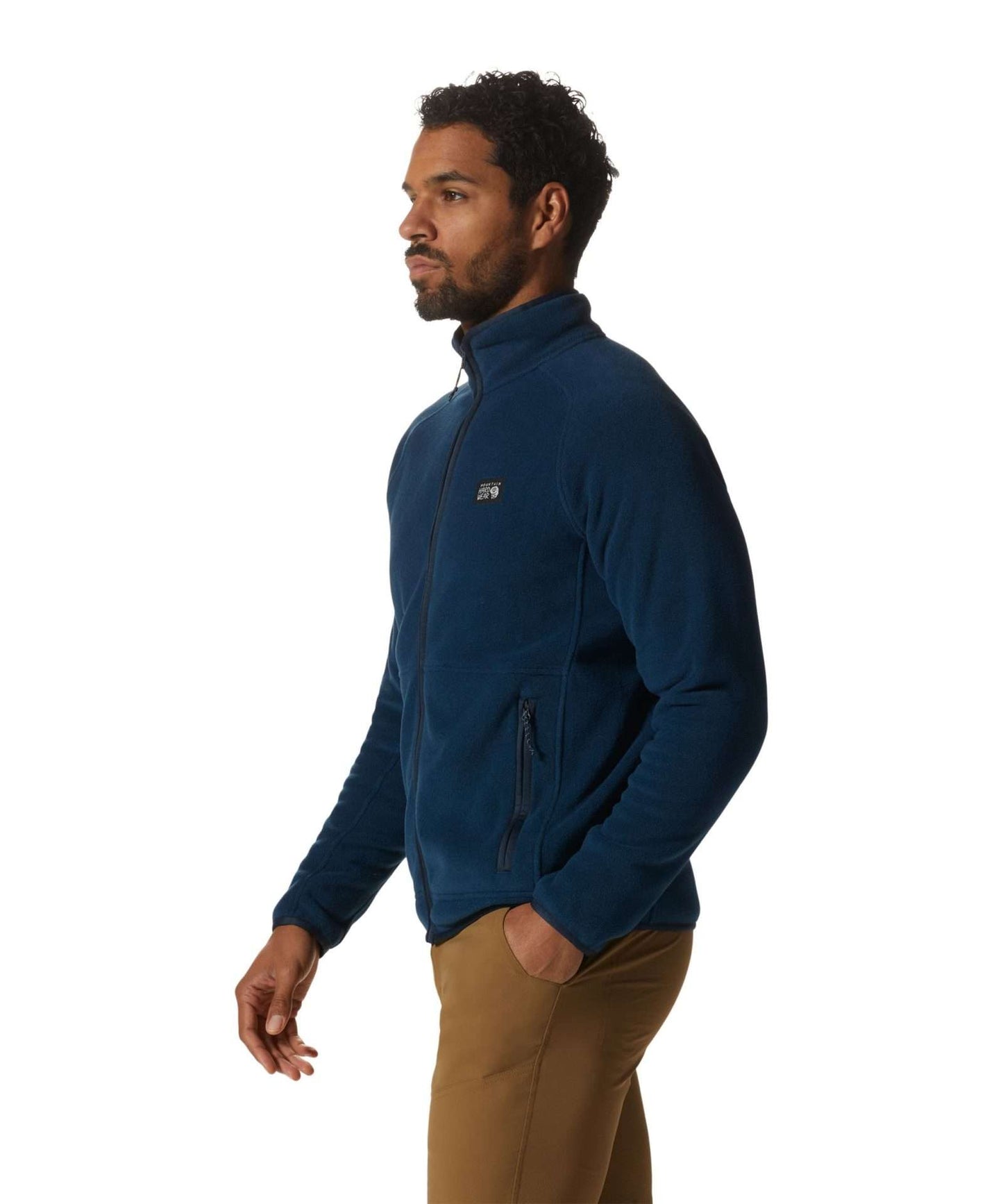 Mountain Hardwear Men's Polartec Double Brushed Full Zip Jacket, 1984921, Hardwear Navy