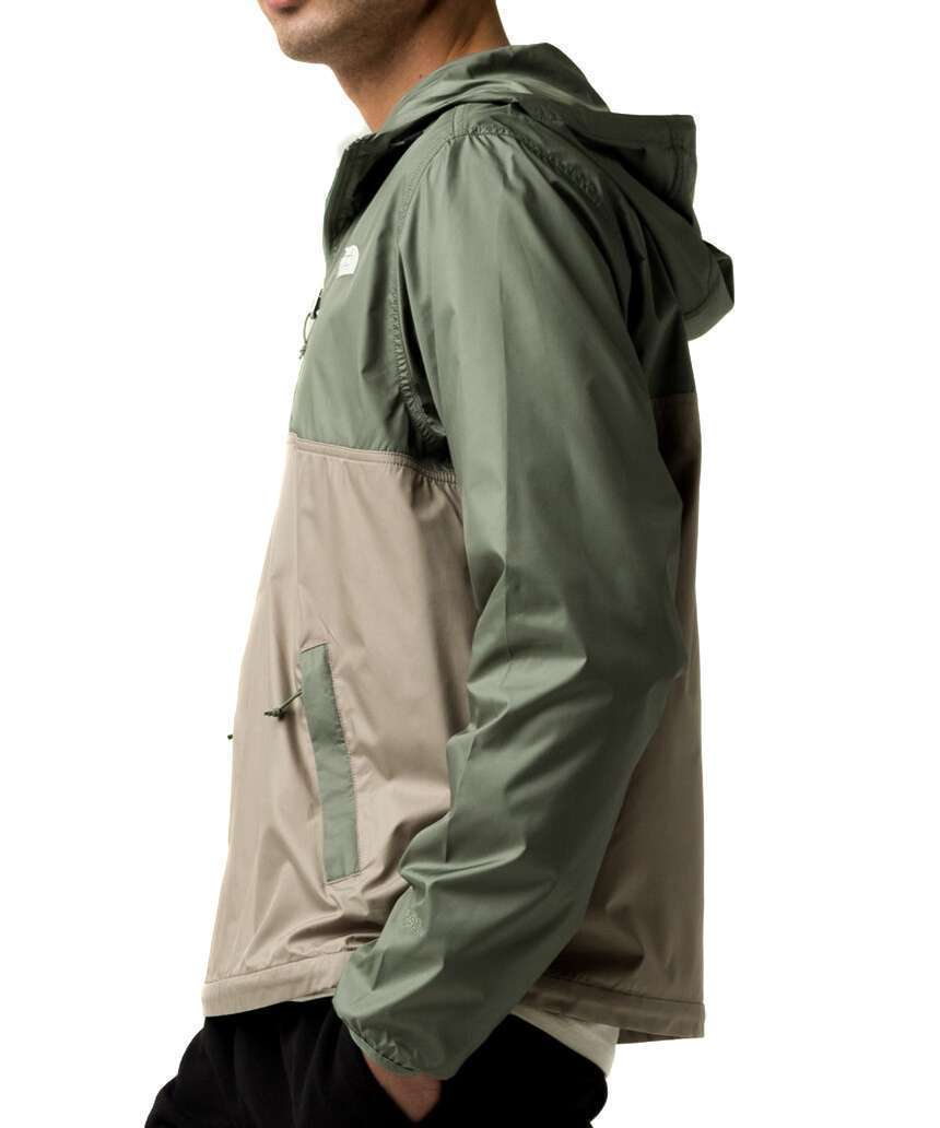 The North Face Men's Cyclone Anorak Rain Gear NF0A5A3HOHF Agave Green/Mineral Grey