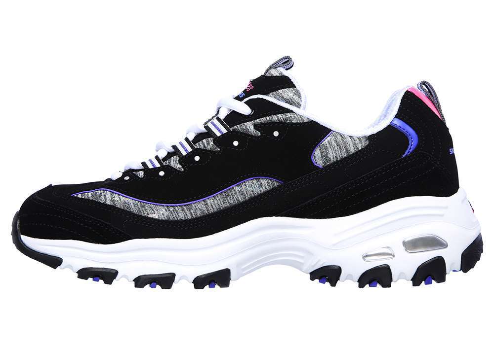 Skechers D'Lites Sparkling Rain Black Purple 149060BKPR