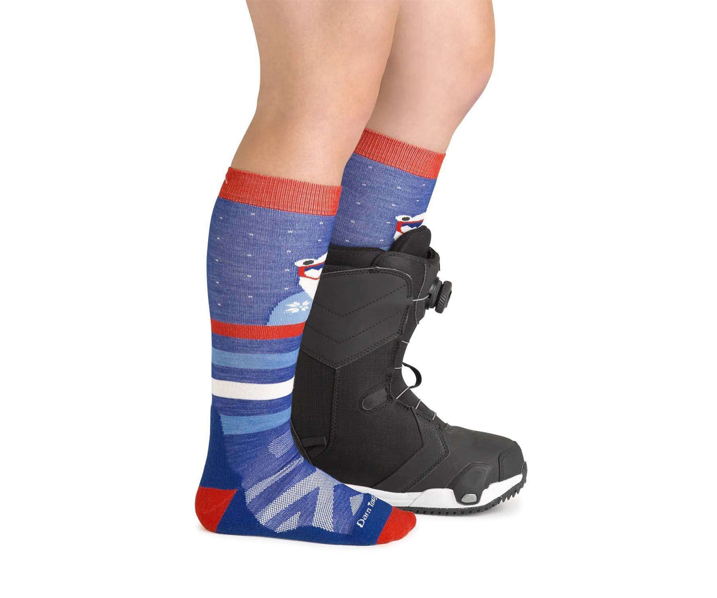 Darn Tough Kids Polar Patroller Over-The-Calf Midweight Ski & Snowboard Sock (3039-C 0722)