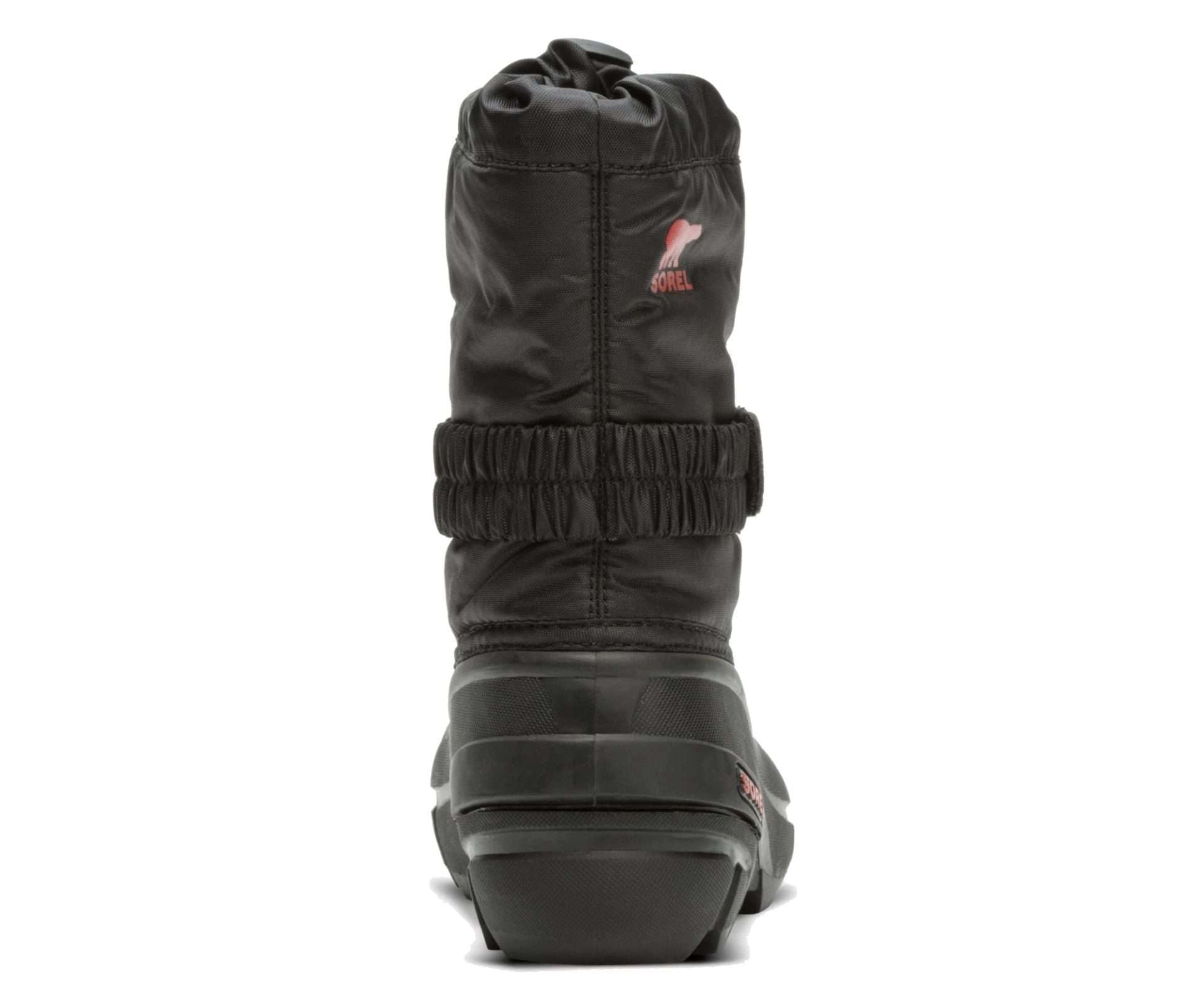 SOREL Childrens Flurry Boot - Black, Bright Red NC1965-015