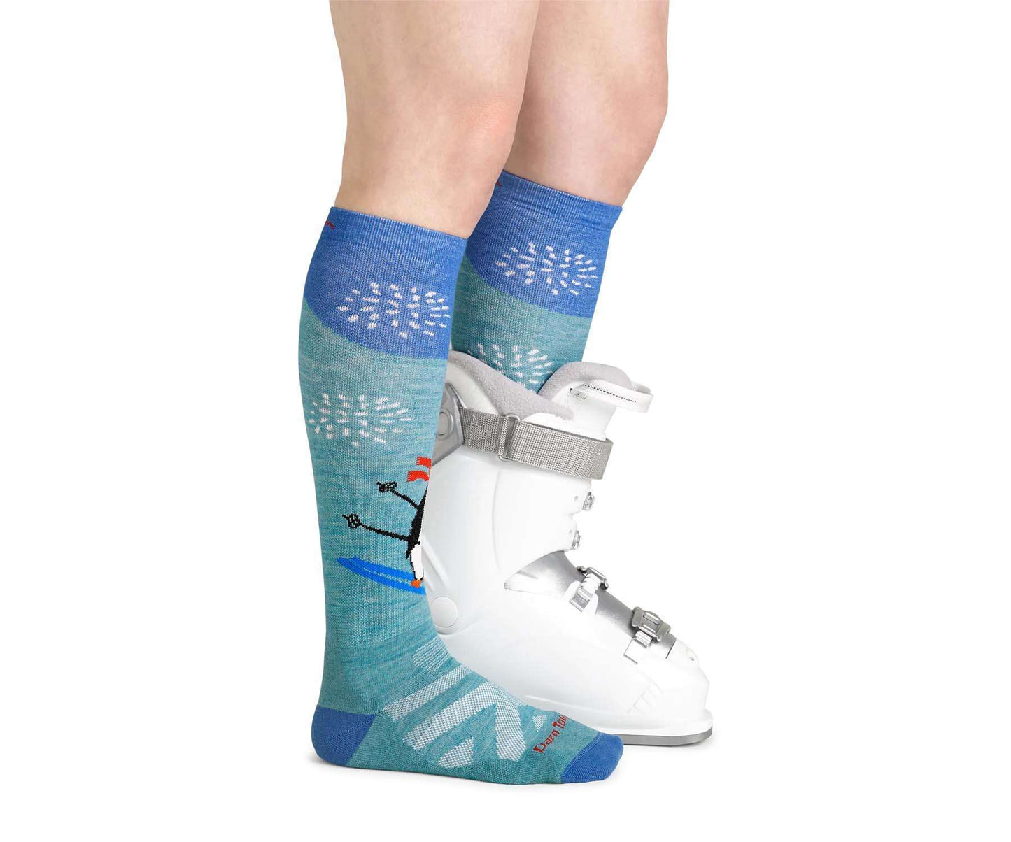 Darn Tough Women's Penguin Peak Over-The-Calf Midweight Ski & Snowboard Sock