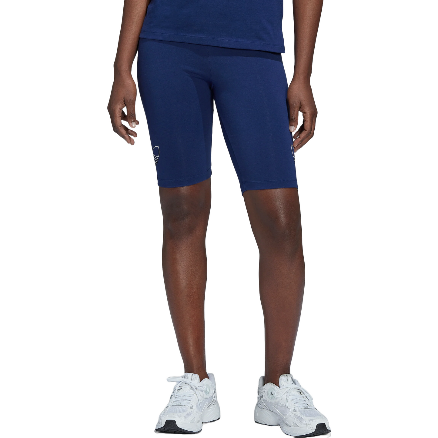 Black high-performance leggings with subtle logo detail, ideal for cycling and active pursuits.