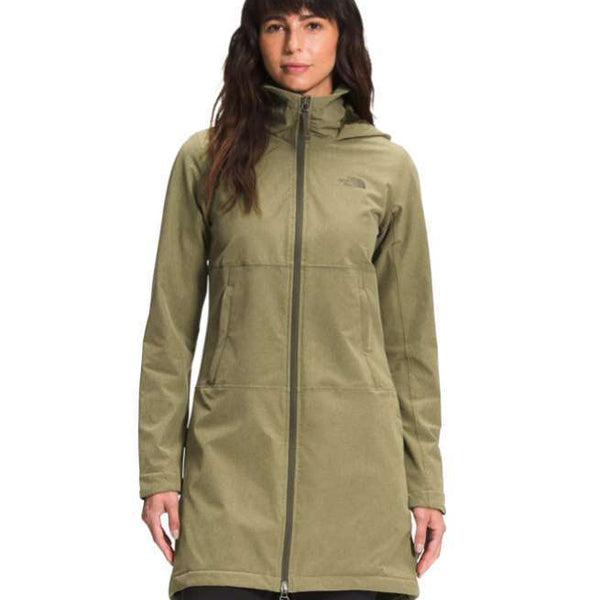The North Face Women's Shelbe Raschel Parka Length With Hood (Burnt Olive Green Heather)