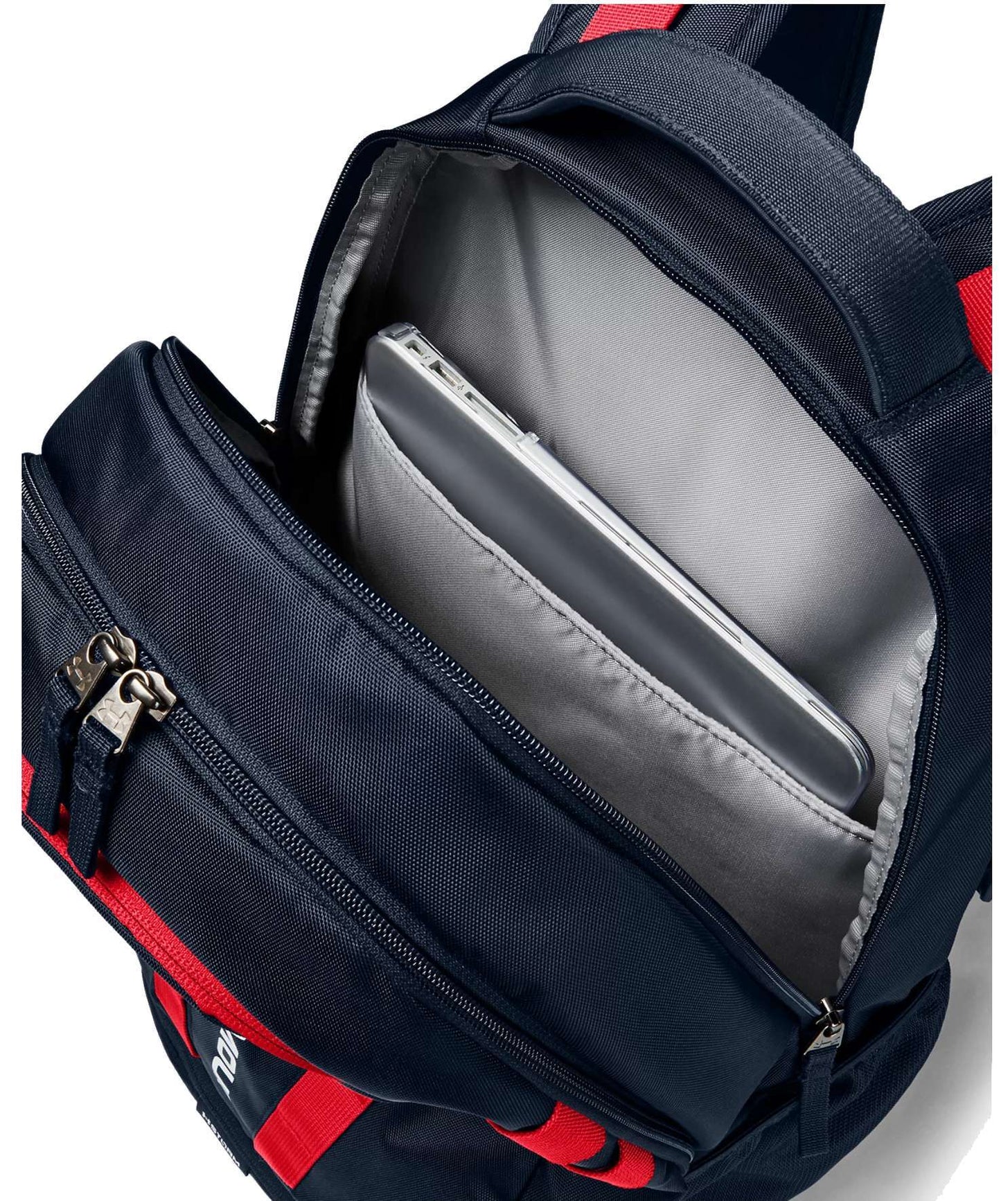 Under Armour UA Hustle 5.0 Backpack 1361176-409 Academy/Red