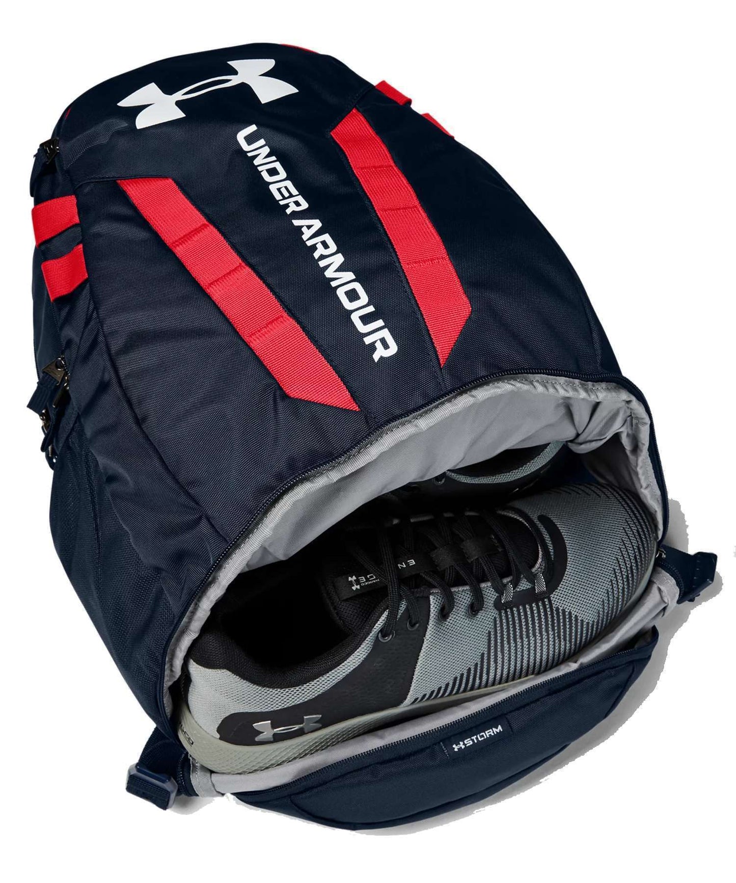 Under Armour UA Hustle 5.0 Backpack 1361176-409 Academy/Red