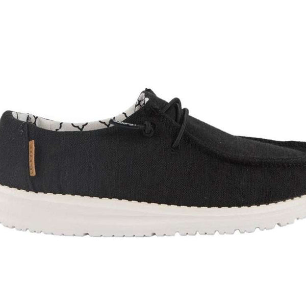 Hey Dude Girl's Youth Shoe Wendy Linen Black