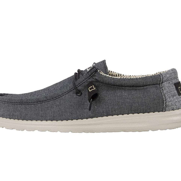 Hey Dude Men's Wally Chambray - Black