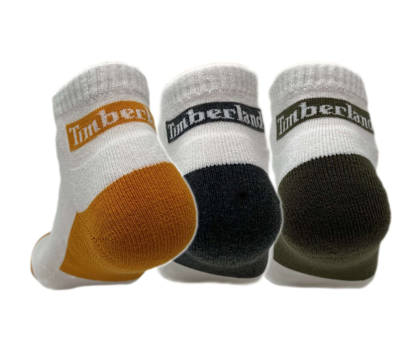 Timberland Cushioned Quarter Crew Socks 3 pack 43TB294052TD-100 White