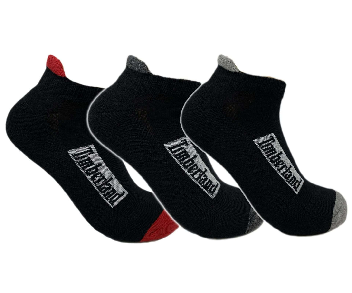 Timberland Cushioned No Shoe Socks 3 pack 43TB294016TD-001 Blk