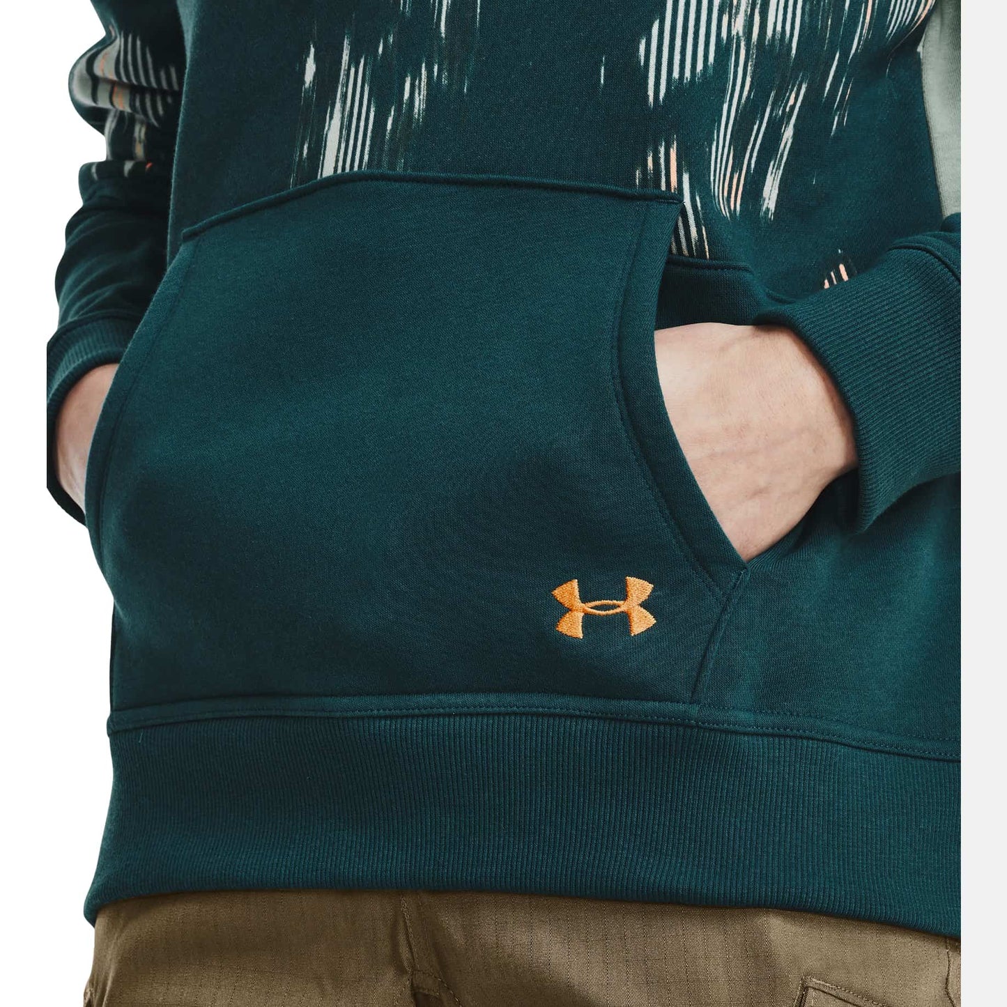 Women's UA Rival Fleece Blocked Hoodie Opal Green / Tourmaline Teal