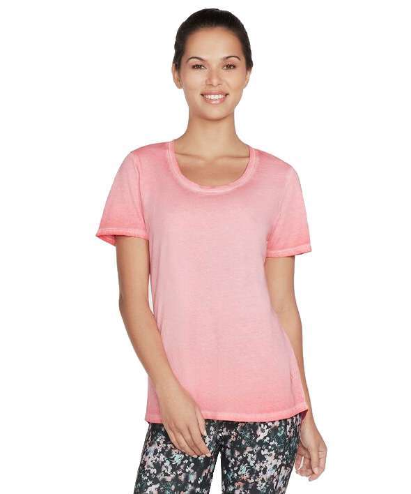 Skechers WOMEN'S Diamond Wash Hatha Scoop Neck Tunic Tee