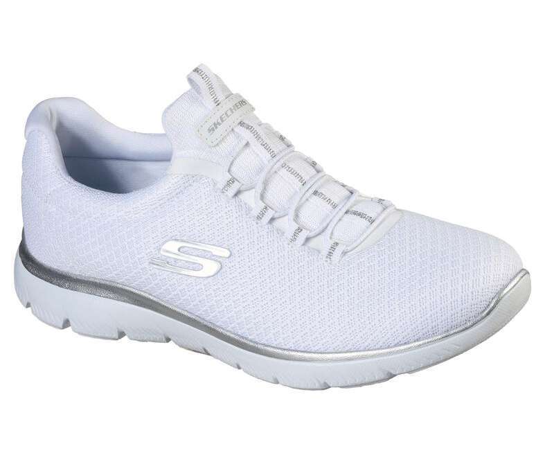 Skechers Women's Summits Bungee Slip-on Shoes - White
