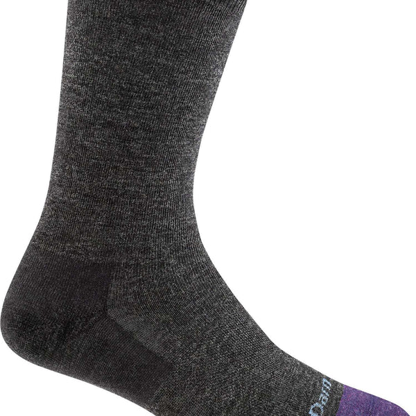 Darn Tough Women's Solid Basic Crew Lightweight Lifestyle Socks - Charcoal