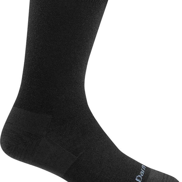 Darn Tough Women's Solid Basic Crew Lightweight Lifestyle Socks - Black