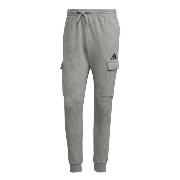 adidas Men's ESSENTIALS FLEECE REGULAR TAPERED CARGO PANTS