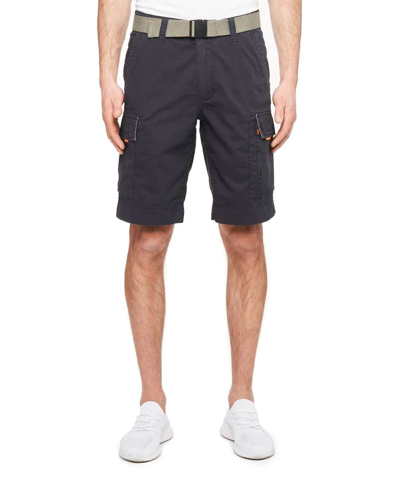 WearFirst Men's Roam Stretch Cotton Belted Shorts