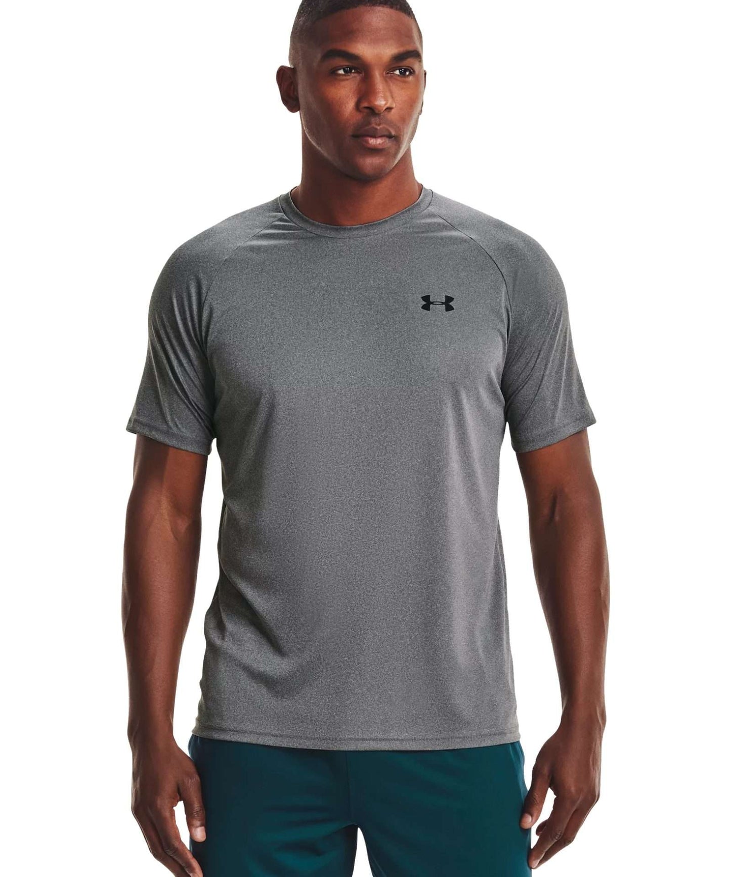 Under Armour Men's UA Velocity Short Sleeve - Pitch Gray Light Heather / Black