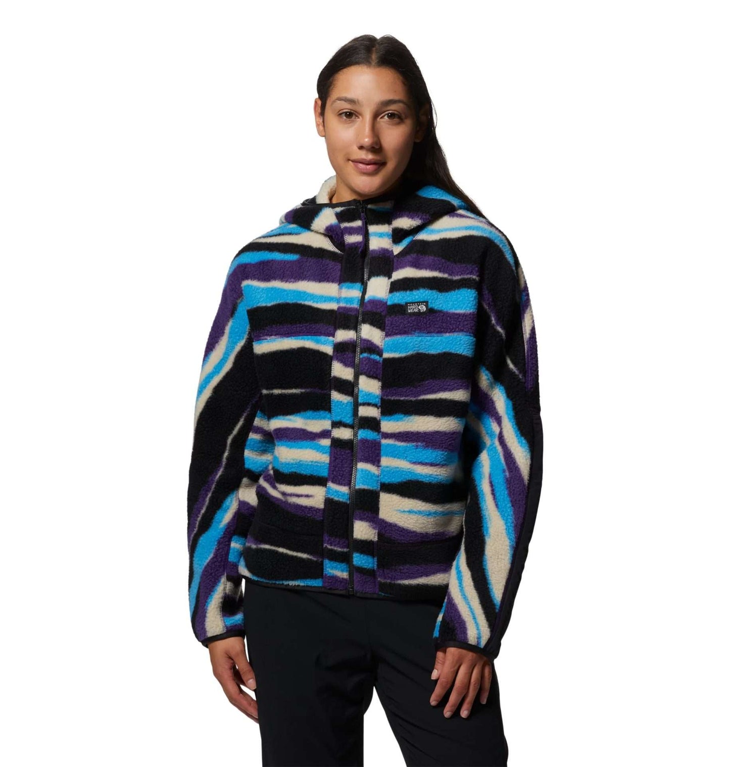Mountain Hardwear Women's HiCamp™ Fleece Full Zip Hoodie - Zodiac Landscape Print
