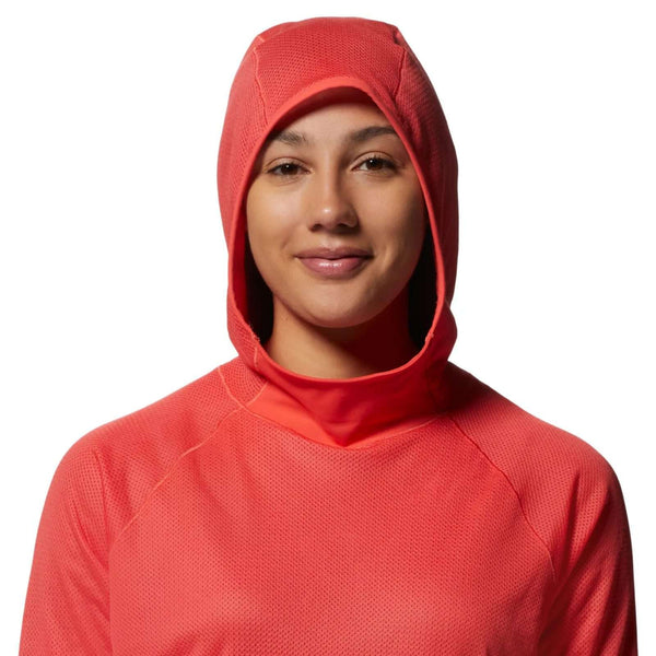 Mountain Hardwear Women's Airmesh hoodie - Solar Pink