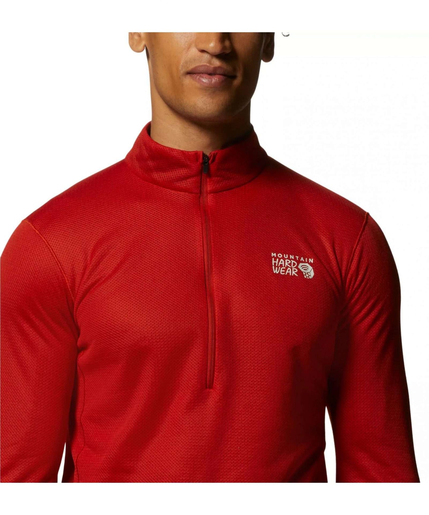 Mountain Hardwear Men's Airmesh 1/2 Zip Pullover - Desert Red